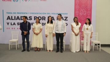 Rinde protesta Voluntariado “Aliadas por la Paz y la Seguridad”