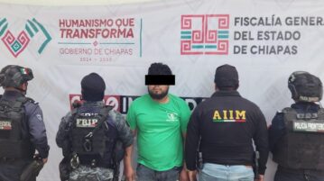 Detienen a presunto extorsionador, en Huehuetán
