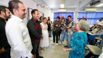 Visita Eduardo Ramírez círculos de estudio de Chiapas Puede