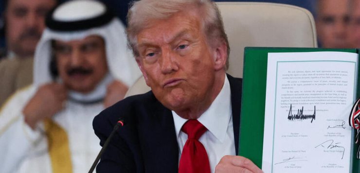 FOTO: https://www.france24.com/es/medio-oriente/20251013-trump-proclama-un-fin-de-la-guerra-en-gaza-pero-la-dudas-de-paz-siguen-latentes