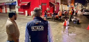 Angel Torres refuerza “Bacheando Tuxtla” con cuadrillas nocturna