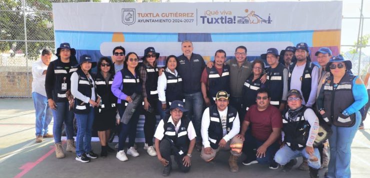 Encabeza Angel Torres “Chuleando Tuxtla” en beneficio de 23 colonias más, en Tuxtla