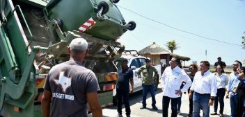 Supervisa Yamil Melgar limpieza en Puerto Madero