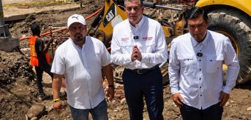 Yamil Melgar supervisa obra pluvial para evitar encharcamientos